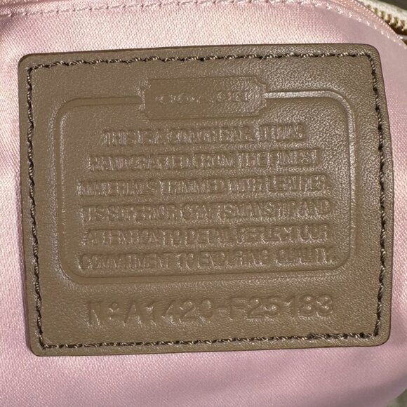 Coach Ashley Dotted Op Art Satchel — Khaki/Taupe & Cream NWT - Picture 4 of 10